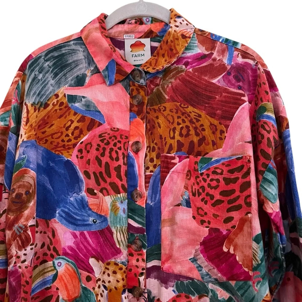 Farm Rio Multicolor Printed Romper - Picture 3 of 9